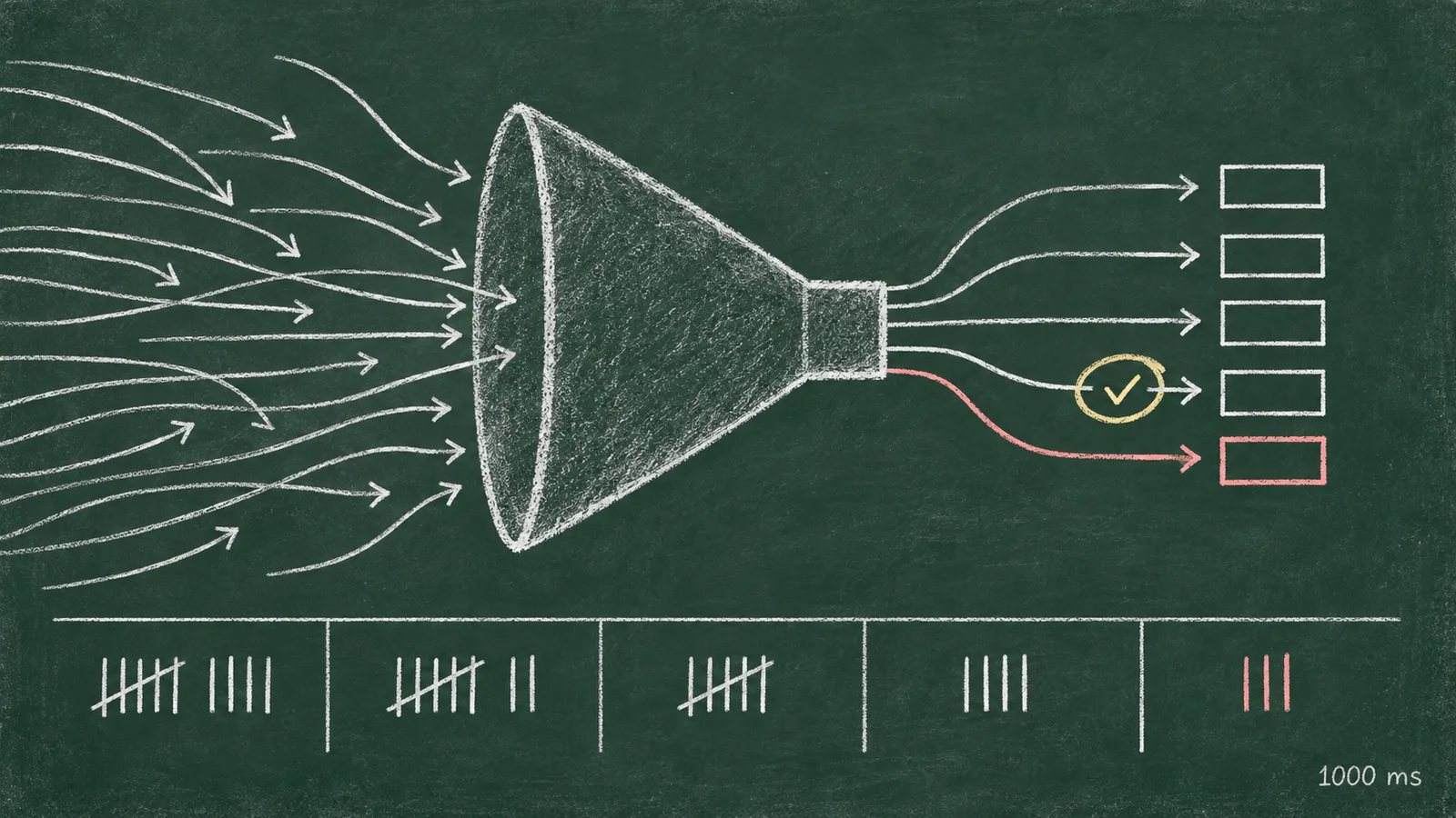 Chalkboard cover in coral and yellow chalk for a deep dive into why bid responses fail with error codes
