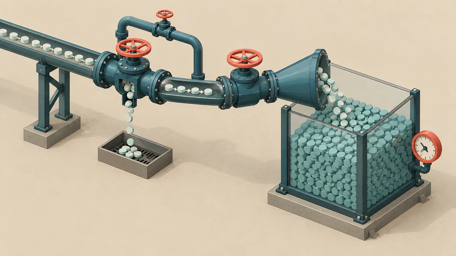 Isometric engineering cover in teal and coral for a guide to optimizing an SSP stack for maximum fill rates