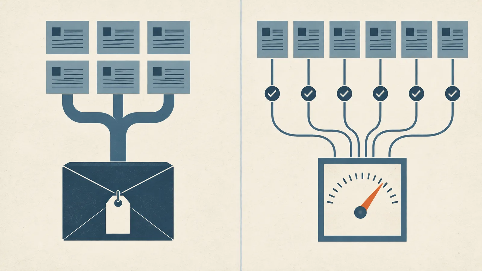 Mid-century technical-manual cover for a comparison of SSPs versus ad networks and their CPM yields